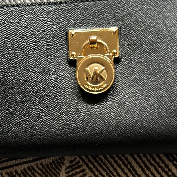 Michael Kors Black Wallet with Gold Accents - Picture 2 of 10